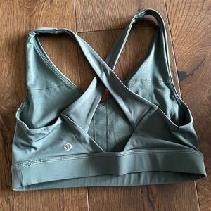 lululemon athletica Dark Forest Green Sports Bra Size 6